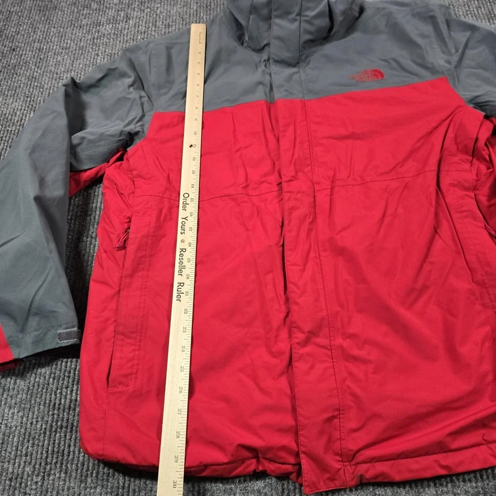The North Face Jacket Mens XL Red Gray HyVent Insulated Parka Winter